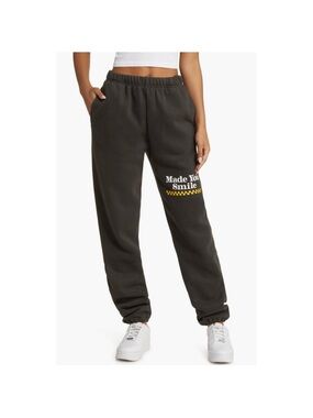 Mayfair Group Made You Smile Gray Sweats Joggers M/L revolve No holes or stains